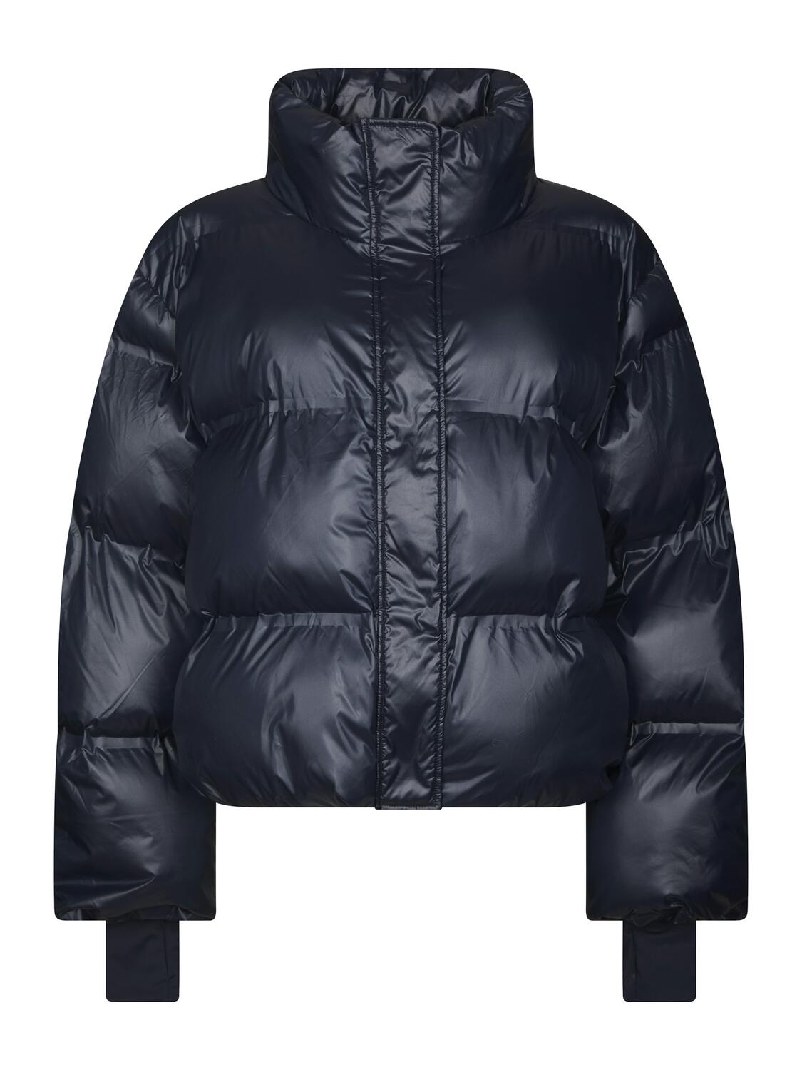 Rhea Shiny Puffer dunjakke – Navy